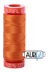 Aurifil Mako 50wt Cotton 200 m 220 yd. spool - 2150 Pumpkin